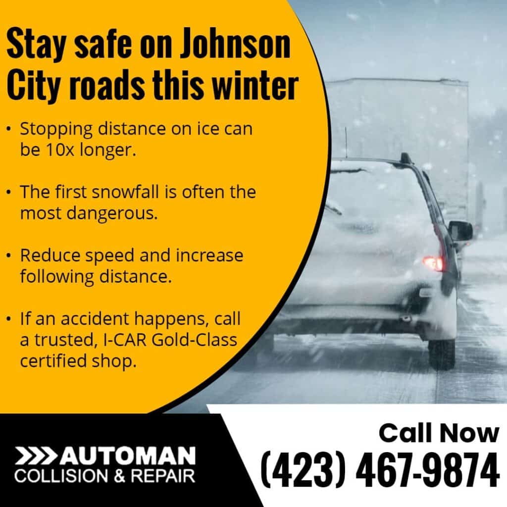 car covered with snow during winter in Johnson City